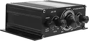 SWOOMEY 1Pc Mini Wireless HiFi Audio Amplifier Portable Digital Stereo Sound Amplifier for Phone Music Players for Home Theater and Store Use Black Finish