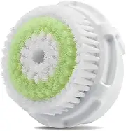 Facial Cleansing Brush Head Replacement, Facial Cleansing Brush Head, for Acne Prone, Clogged and Enlarged Pores Skins (1 Pack/Green)