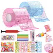 Blowing Bubble Tape DIY Blowing Kid's Nano Bubble Tape Elastic Tape Toy