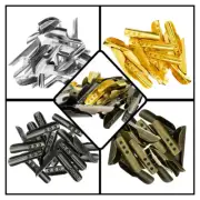 23mm Metal T-Bar Cord End Aglet Lock - Multiple Finishes - Pack Size Options