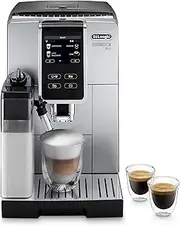 [De'Longhi] Dinamica Plus ECAM 370.70.SB, Automatic Coffee Machine Bean-To-Cup, LatteCrema System, One Touch Technology, FullTouch Screen, Wide Range of Recipes, Silver/Black