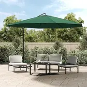 Cantilever Umbrella 3.5 m Green Outdoor Patio Shade Garden Sun Shelter