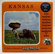 View-Master KANS-1-2-3, Kansas, S3 Packet, 1954, NEW SEALED MINT
