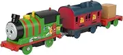 Thomas and Friends Percy Toy Train, Battery-Powered Motorized Train Engine with Mail Delivery Cargo for Preschool Pretend Play