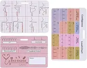 Nursing Flashcard - Nursing Reference EKG Interpretation | 3 Piece ECG Reference Accessories Supplies Cardiac for Work Lab Value Er ICU Telemetry Rn Clinicals