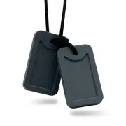 Sensory Chew Necklace for Kids, Oral Motor Aids Chewy Gray