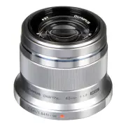 Olympus M.Zuiko Digital ED 45mm F1.8 Lens Silver - BRAND NEW
