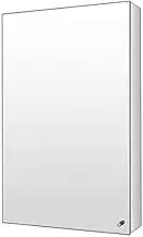 Mirrors for Bathroom, Frameless Wall Mounted Mirror Cabinet, Stainless Steel, Versatile Storage Organizer, Medicine Cabinet, Space Saving with Single Door (Left Door 450 x 650 x 125mm)