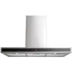 Technika FHEE229SC9S-5 90cm Black Glass Stainless Steel Deluxe Canopy Rangehood