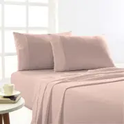 Park Avenue Egyptian Cotton 175gsm Flannelette Bed Sheet Sleep Sets - Rose
