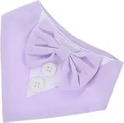 BESPORTBLE Puppy Bandana Dog Suit Collar Scarf with Bowknot Design Durable Pet Napkin for Cosplay Events Washable Stylish Neckwear for Dogs and Cats