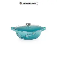 在飛比找Yahoo!奇摩拍賣優惠-Le Creuset   雙魚戲荷琺瑯鑄鐵黑琺瑯媽咪鍋22c