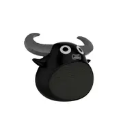 Fitsmart Bluetooth Animal Face Speaker Portable Wireless Stereo Sound Fun Black