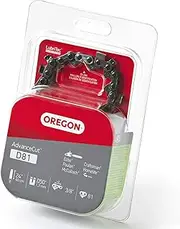 Oregon D81 AdvanceCut Replacement Chainsaw Chain for 24" Guide Bars, 81 Drive Links, Pitch: 3/8", .050" Gauge, Fits Echo, Poulan, Craftsman, Homelite, McCulloch, and More,Gray