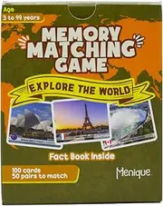 Menique. Memory Matching Game Explore The World
