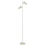 Verik Modern Standing Floor Lamp Light Foot Switch Metal Black Satin
