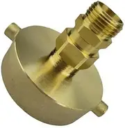 Snblzhef Brass Fire Hydrant Fitting 2-1/2 Inch Female X 3/4 Inch GHT Male Hose Adapter, Construction for Firefighting