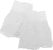 [OATIPHO] Elegant White Lace Cuffs Women's Elastic Wrist Cuffs for Sweater Women's Bridal Dress Cosplay Accessory
