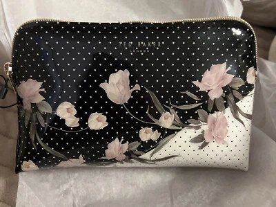 NEW TED Ted Baker London ELDERFLOWER Floral Print Washbag Make Up Bag Cosmetic