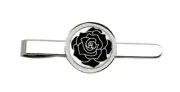 Black Rose Tie Clip