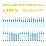 41Pcs Terminal Removal Tool Blue Electrical Wire Connector Pin Ejector Extractor