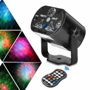 Party Lights DJ Disco Stage Laser Lights Sound Activated Led Projector with Remote Control