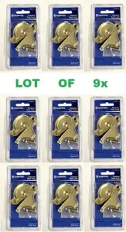 Lot of 9x Crescent Sash Lock Bright Brass Security Hardware double hung window