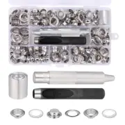 Metal Grommet Tool Kits for Fabric Leathers Shoe 120 Sets Grommets Eyelets Kits
