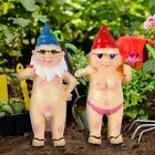 Nude Statuary Garden Gnomes Naughty Naked Funny Gift Statue Decor Nudist Craft