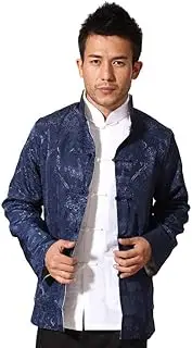 [vkvk] Tang Suit Men Hanfu Double-Face Long Sleeve Shirt Traditional Chinese Clothing Kung Fu Jacket New Year Clothes