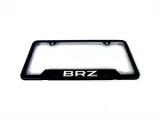 Subaru BRZ License Plate Frame Matte Black Stainless Steel With BRZ Logo OEM NEW (for: Subaru)