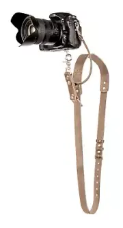 Coiro Camera Single Strap Leather Shoulder Sling Adjustable SLR/DSLR Beige 507