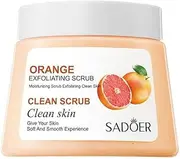 Exfoliating Body Scrub,Body scrub, Orange scrub, exfoliating, cleansing pores, and body care. (Orange scrub 250g)