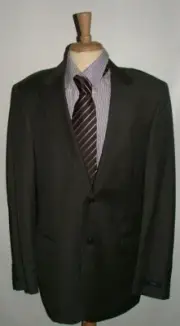 NEW WT HICKEY BY HICKEY FREEMAN BLAZER SIZE 42 XL 100% WOOL GRAY STRIPED #315