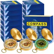 Dunzy Camping Survival Compass Kids Compass Glow in The Dark Metal Pocket Com...