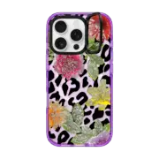 iPhone 16 Pro Impact Ring Stand Case MagSafe Compatible Leopard