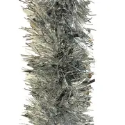Tinsel 3m Chunky Fine & Mixed Silver 15cm Wide