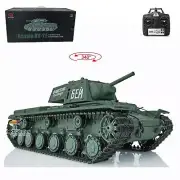 2.4G 1/16 Heng Long 7.0 Soviet KV-1 RTR IR BB RC Tank 3878 Plastic Version Smoke