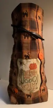 Halloween Wine/Candy bag: Boo, Black Cats, Ghost, Pumpkin, Spider: great gift