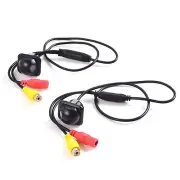 Pair Car Auto 20mm Hole Drilling Side View Camera Side Mirror Mount Reverse M...
