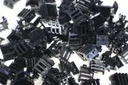 15 Lego Black, Ladder 1 1/2 x 2 x 2, City/Town Pieces Inv. 302