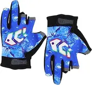 CLISPEED 1 Pair Non Slip Fishing Gloves Fingerless Design for Outdoor Sports Breathable UV Protection for Fishing Cycling Hiking and Climbing Activities Durable and Tactile Sensitivity