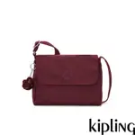 KIPLING 微醺深酒紅翻蓋側背包-MELILLO