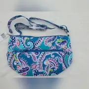 Vera Bradley Waikiki Paisley Go Ahead Convertible Crossbody Shoulder Bag NWT