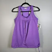 Athleta Tinker Tank Racerback Sz Large L Purple Built-in Bra Activewear NWT