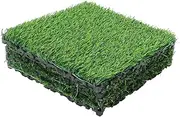 OSALADI 4pcs Artificial Grass Rug Outdoor Turf Rug Dog Grass Mat DIY-Friendly Realistic Look Effortless Maintenance