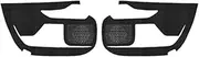Pizgear, for Toyota, Sienna 2021 2022 2023 Car Door Anti Kick Pad Leather Anti-Scratch Door Edge Protective Sticker Accessories Car Door Kick Mat(Black Front Door 2PCS)