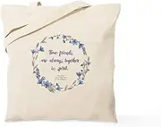 CafePress Tote Bag Anne of Green Gables Quote Natural Canvas Tote Bag, Reusable Shopping Bag