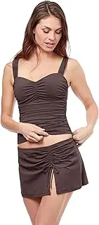 [Profile by Gottex] Women's Standard Tutti Frutti D-Cup Tankini, Espresso, (36) D
