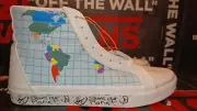 Vans Sk8 Hi Reissue Save Our Planet White/Multi Men's 9/Women's 10.5 VN0A4BV8T2V